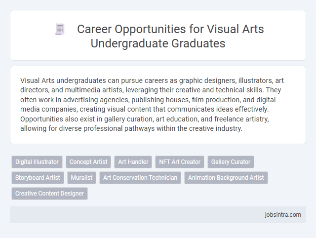 Career Opportunities for Visual Arts Undergraduate Graduates