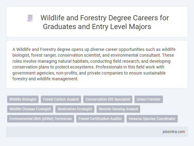 Wildlife and Forestry Degree Careers for Graduates and Entry Level Majors