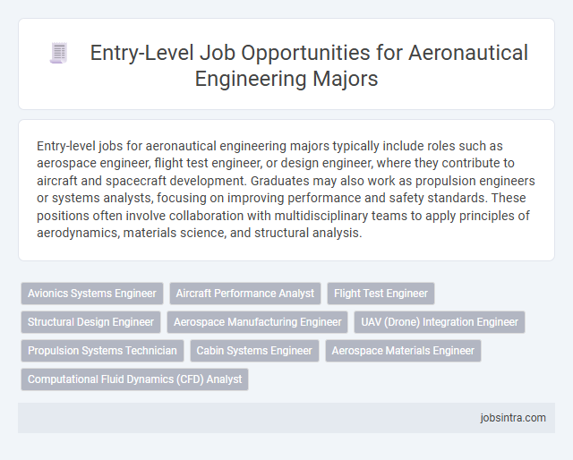 Entry-Level Job Opportunities for Aeronautical Engineering Majors
