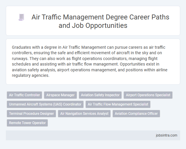 Air Traffic Management Degree Career Paths and Job Opportunities