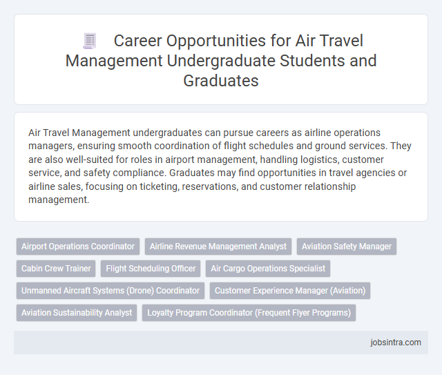 Career Opportunities for Air Travel Management Undergraduate Students and Graduates