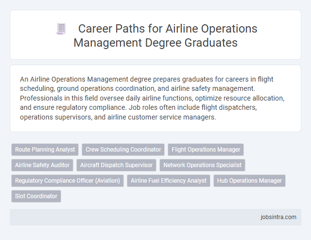 Career Paths for Airline Operations Management Degree Graduates