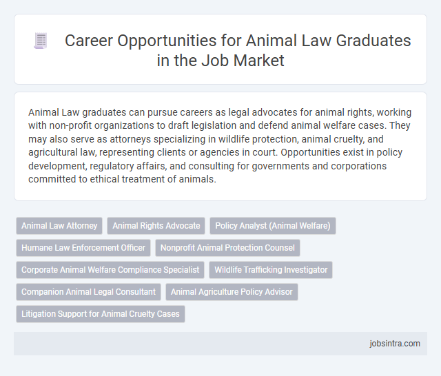 Career Opportunities for Animal Law Graduates in the Job Market