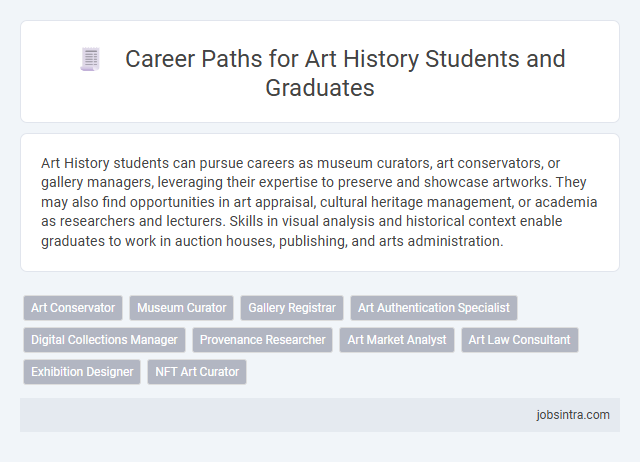 Career Paths for Art History Students and Graduates