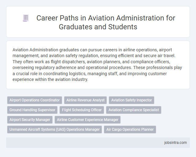 Career Paths in Aviation Administration for Graduates and Students