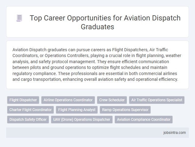 Top Career Opportunities for Aviation Dispatch Graduates