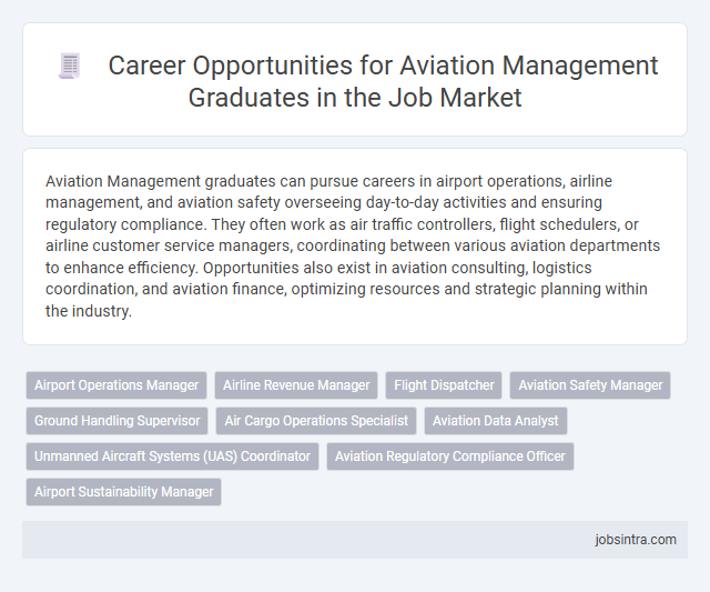 Career Opportunities for Aviation Management Graduates in the Job Market