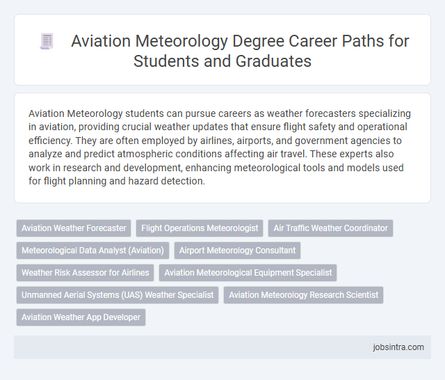 Aviation Meteorology Degree Career Paths for Students and Graduates
