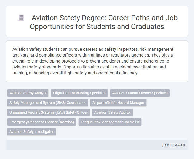 Aviation Safety Degree: Career Paths and Job Opportunities for Students and Graduates