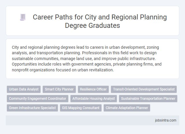 Career Paths for City and Regional Planning Degree Graduates