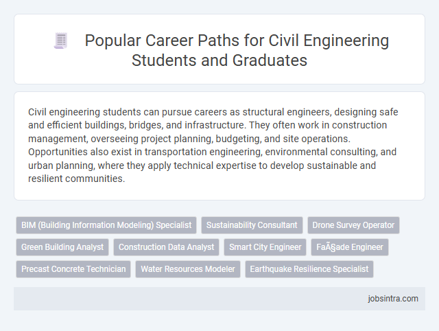 Popular Career Paths for Civil Engineering Students and Graduates