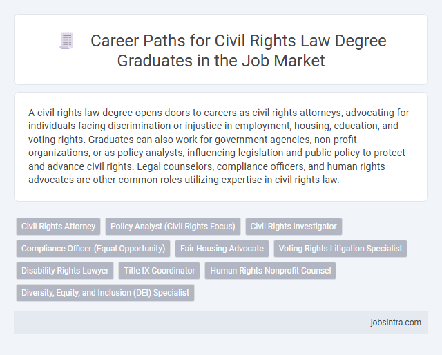 Career Paths for Civil Rights Law Degree Graduates in the Job Market
