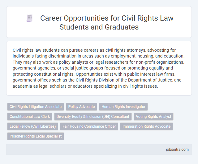 Career Opportunities for Civil Rights Law Students and Graduates