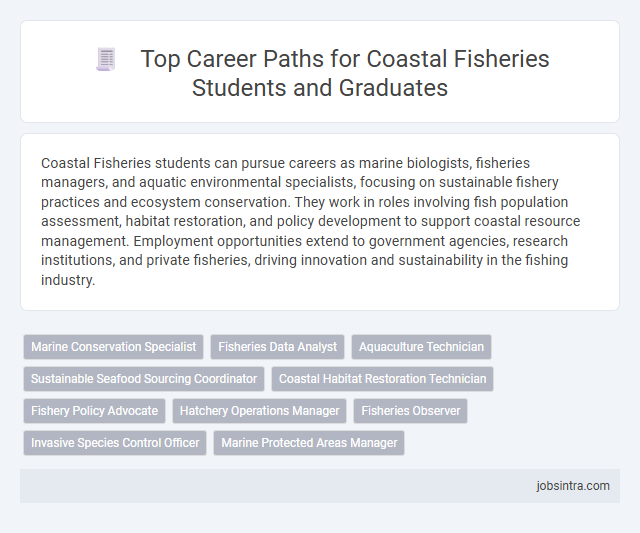 Top Career Paths for Coastal Fisheries Students and Graduates