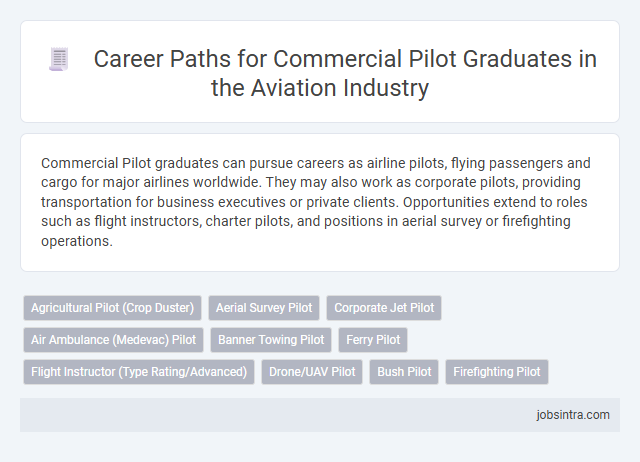 Career Paths for Commercial Pilot Graduates in the Aviation Industry