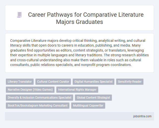 Career Pathways for Comparative Literature Majors Graduates