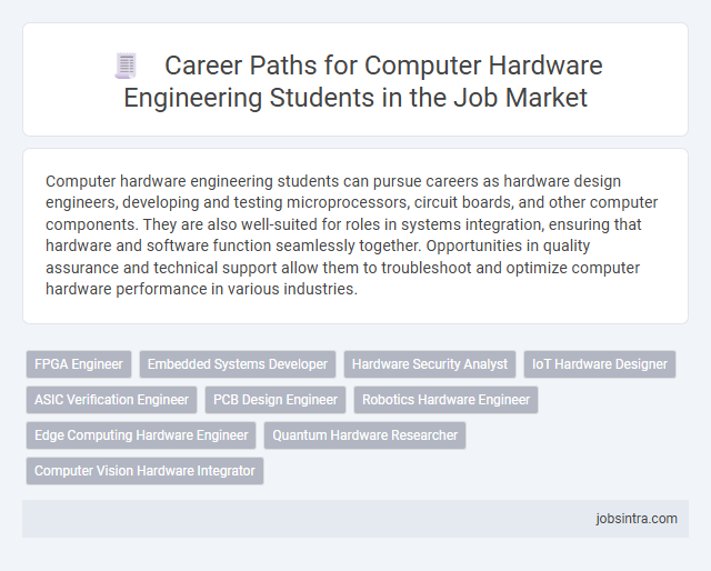 Career Paths for Computer Hardware Engineering Students in the Job Market