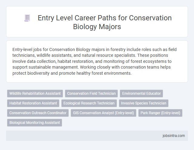 Entry Level Career Paths for Conservation Biology Majors