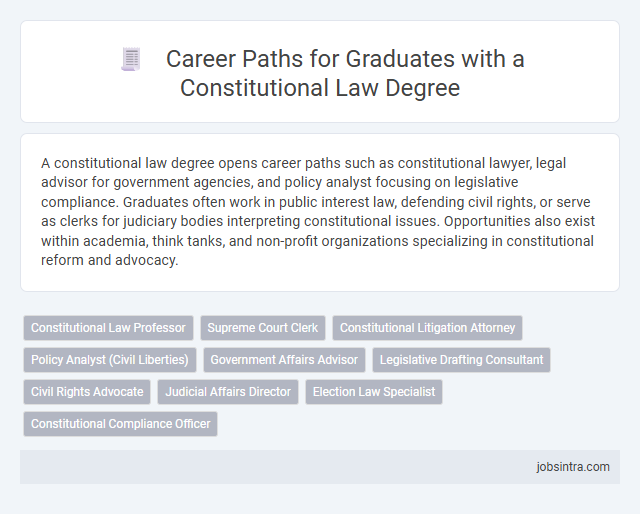 Career Paths for Graduates with a Constitutional Law Degree