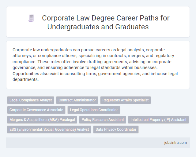 Corporate Law Degree Career Paths for Undergraduates and Graduates