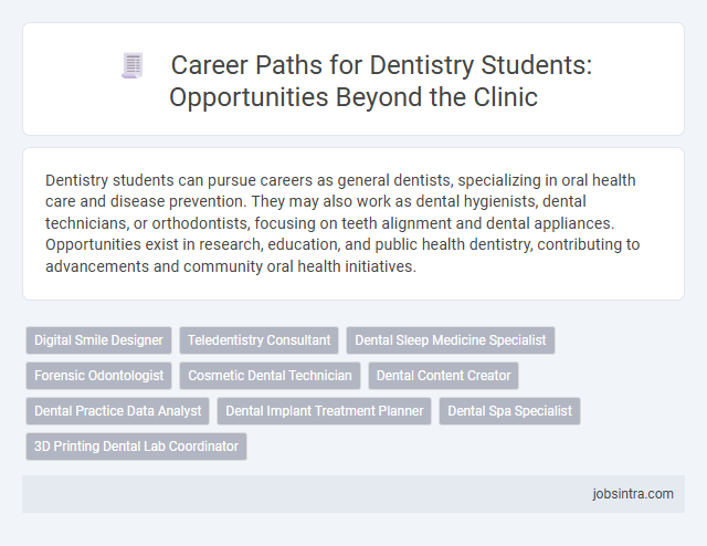 Career Paths for Dentistry Students: Opportunities Beyond the Clinic