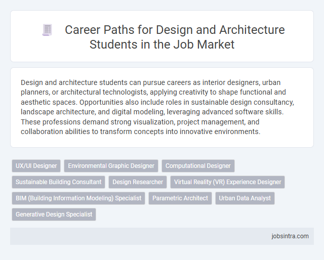 Career Paths for Design and Architecture Students in the Job Market