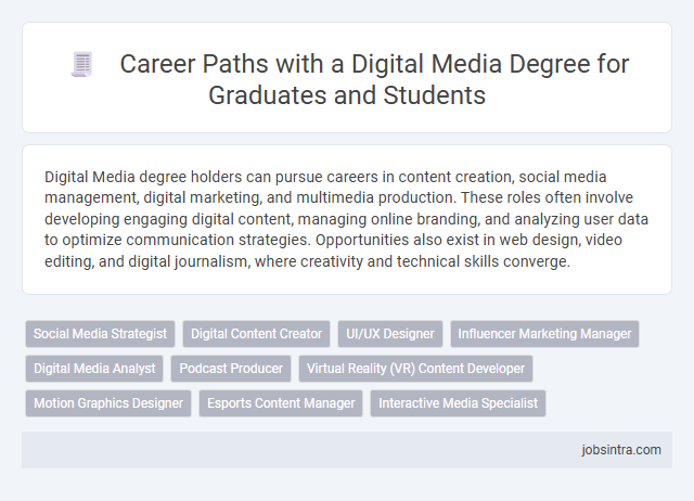 Career Paths with a Digital Media Degree for Graduates and Students