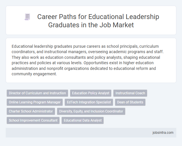 Career Paths for Educational Leadership Graduates in the Job Market