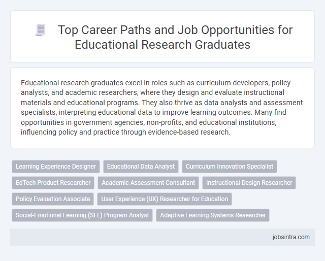 Top Career Paths and Job Opportunities for Educational Research Graduates
