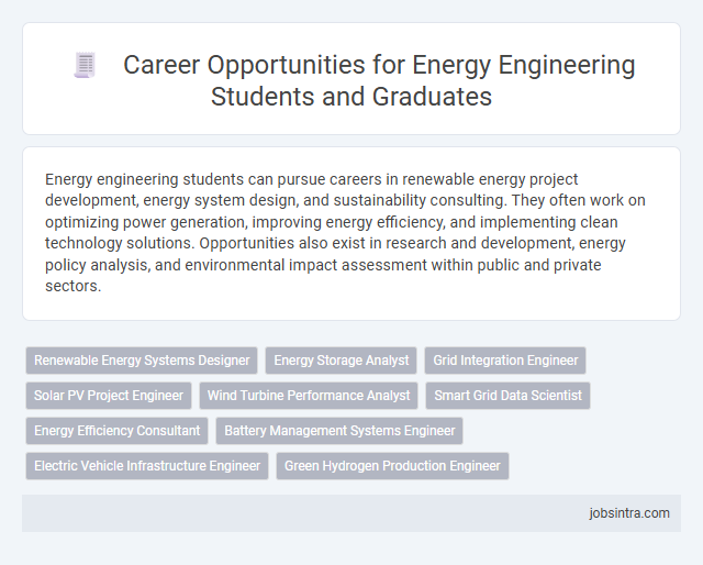 Career Opportunities for Energy Engineering Students and Graduates