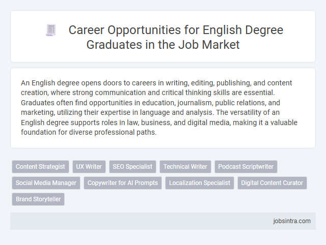 Career Opportunities for English Degree Graduates in the Job Market