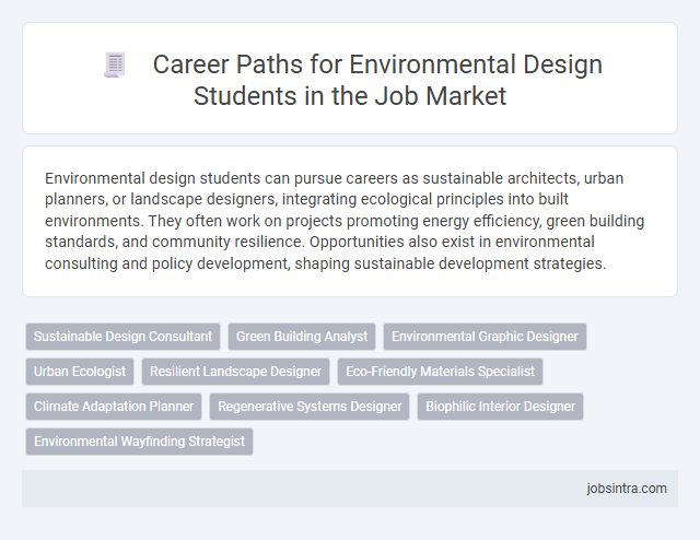 Career Paths for Environmental Design Students in the Job Market
