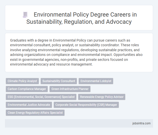 Environmental Policy Degree Careers in Sustainability, Regulation, and Advocacy