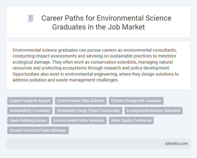 Career Paths for Environmental Science Graduates in the Job Market