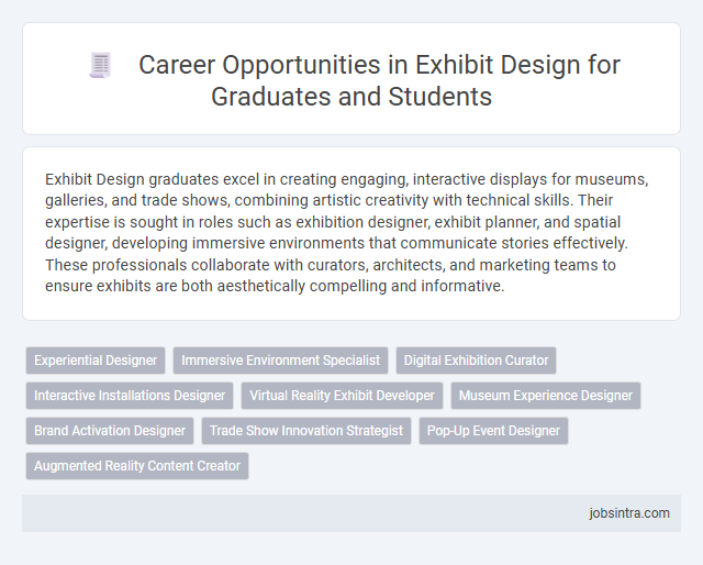 Career Opportunities in Exhibit Design for Graduates and Students
