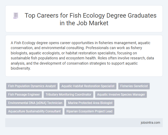 Top Careers for Fish Ecology Degree Graduates in the Job Market