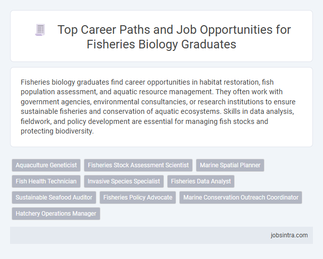 Top Career Paths and Job Opportunities for Fisheries Biology Graduates