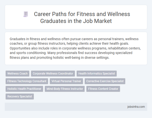 Career Paths for Fitness and Wellness Graduates in the Job Market