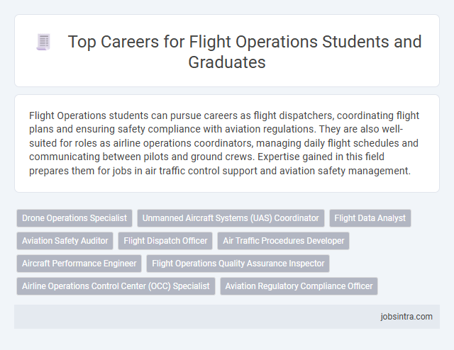 Top Careers for Flight Operations Students and Graduates