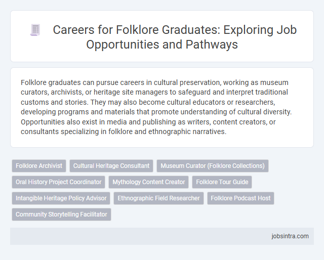 Careers for Folklore Graduates: Exploring Job Opportunities and Pathways