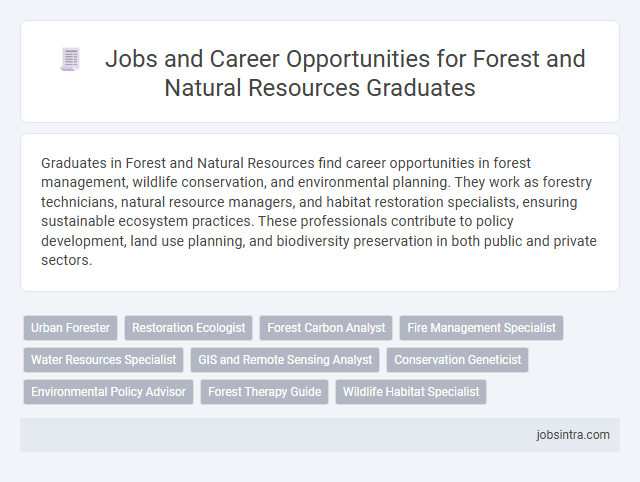 Jobs and Career Opportunities for Forest and Natural Resources Graduates