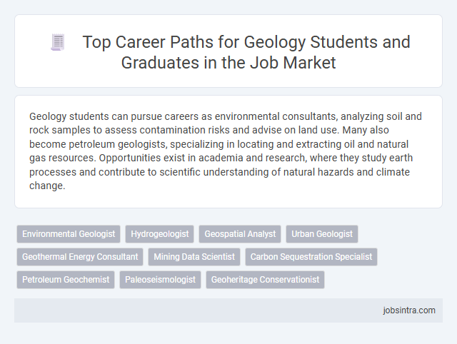 Top Career Paths for Geology Students and Graduates in the Job Market