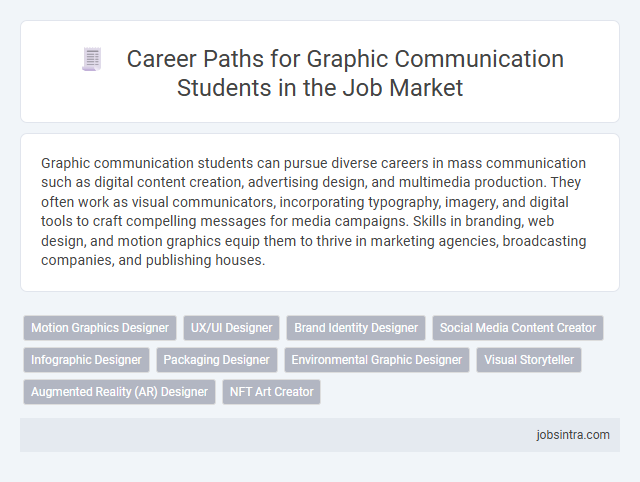 Career Paths for Graphic Communication Students in the Job Market