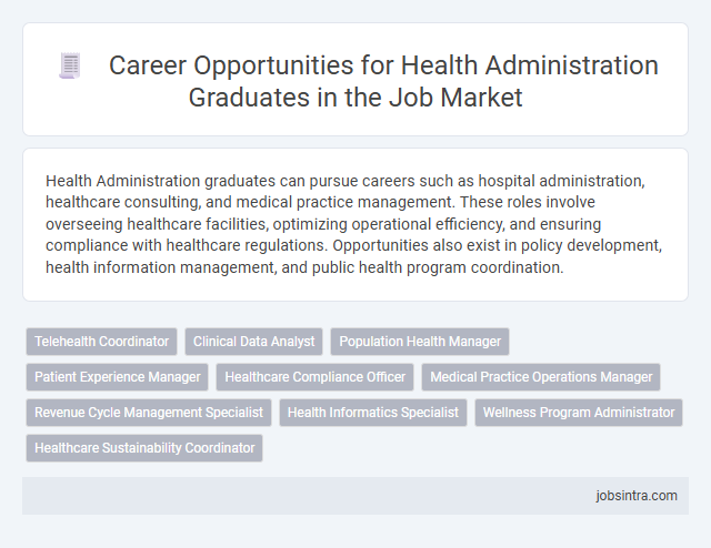 Career Opportunities for Health Administration Graduates in the Job Market