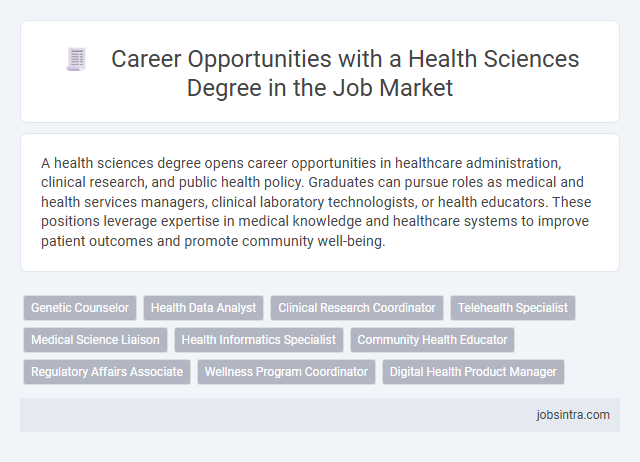 Career Opportunities with a Health Sciences Degree in the Job Market