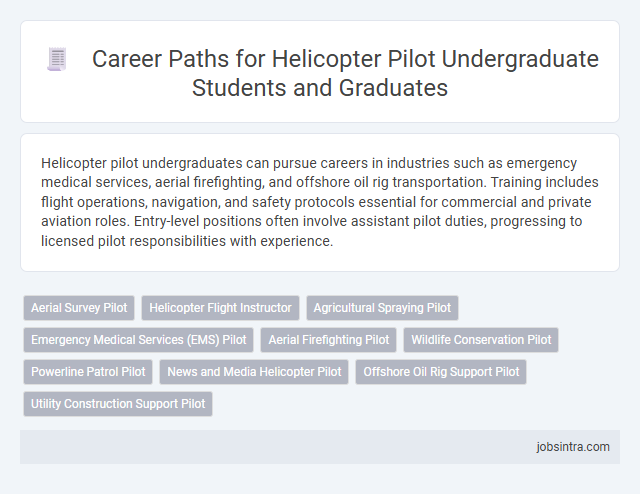 Career Paths for Helicopter Pilot Undergraduate Students and Graduates