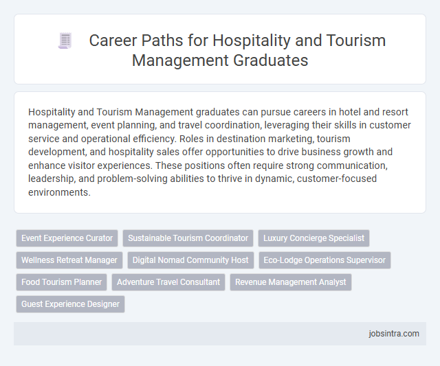Career Paths for Hospitality and Tourism Management Graduates