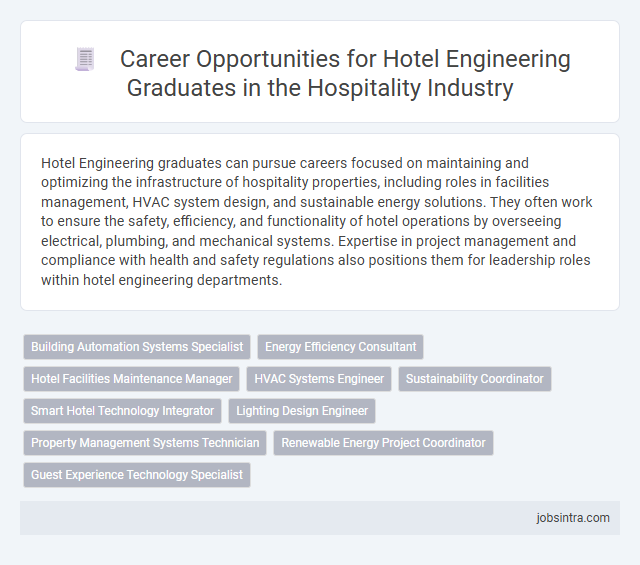 Career Opportunities for Hotel Engineering Graduates in the Hospitality Industry