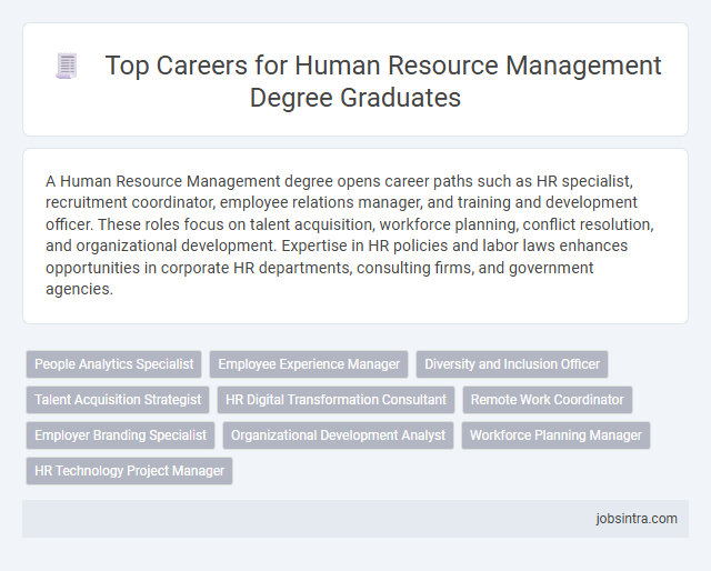 Top Careers for Human Resource Management Degree Graduates