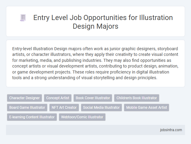 Entry Level Job Opportunities for Illustration Design Majors